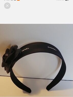 HEADBAND Black Camellia Double-Band